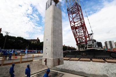 &ldquo;搭積木&rdquo;造橋更精準了:S26公路入城段下部結構全面啟動,明年底全線完工